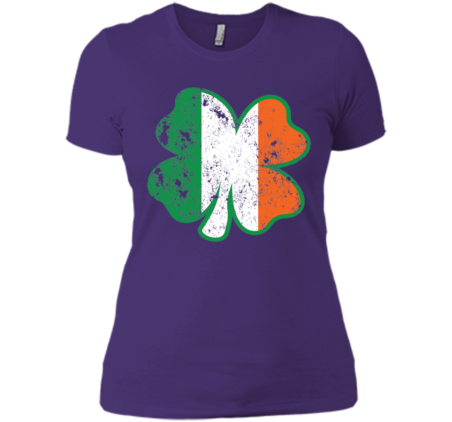 Irish St Patricks Day Clover irish flag distressed T Shirt