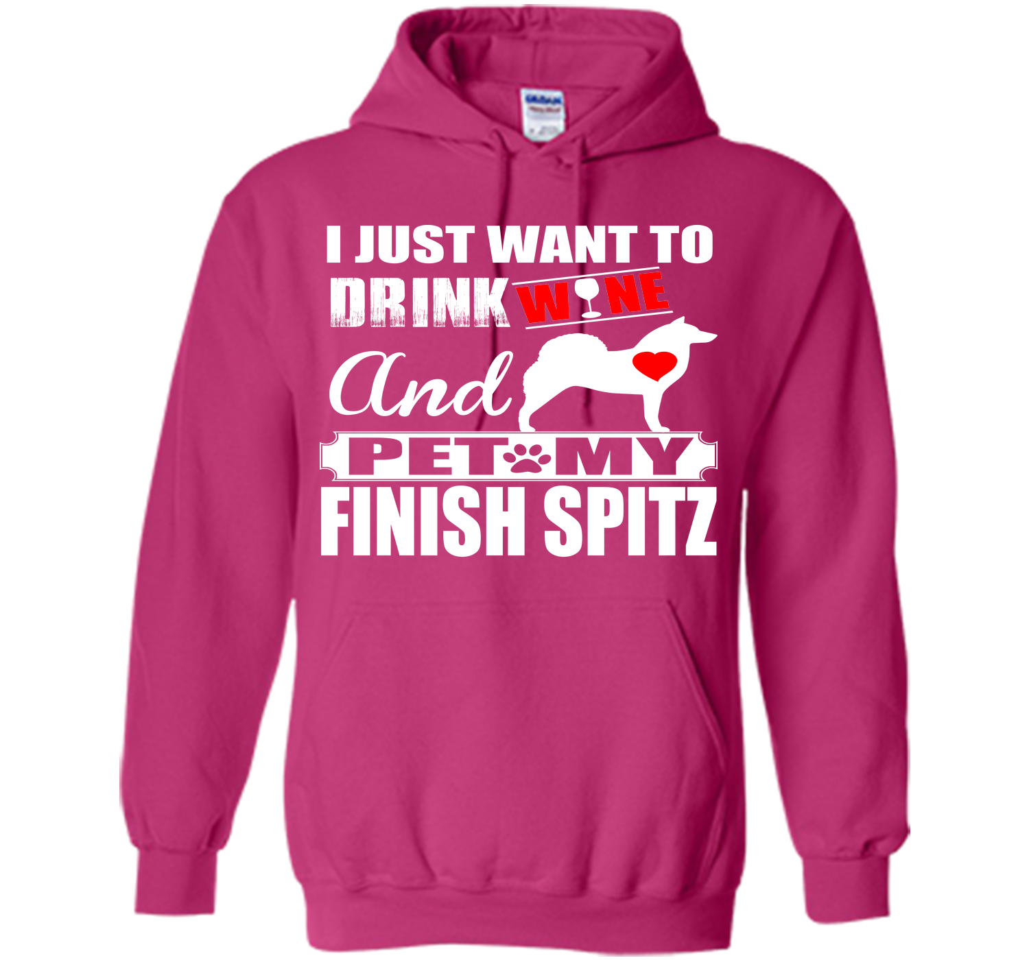 I just want to drink wine and pet my finish spitz T Shirt