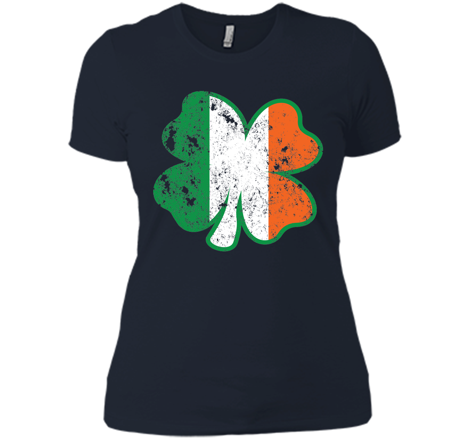 Irish St Patricks Day Clover irish flag distressed T Shirt