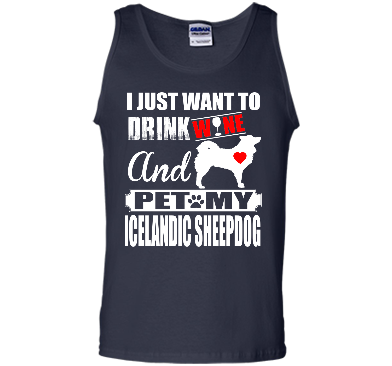 I just want to drink wine and pet my icelandic she T Shirt
