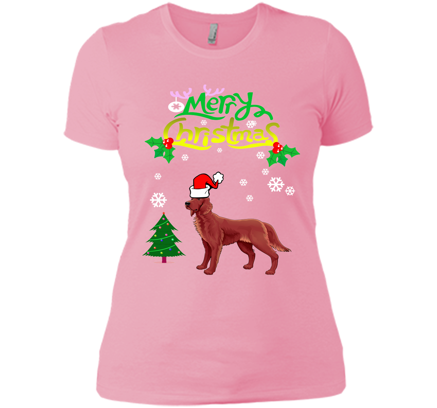 Merry christmas irish setter T Shirt