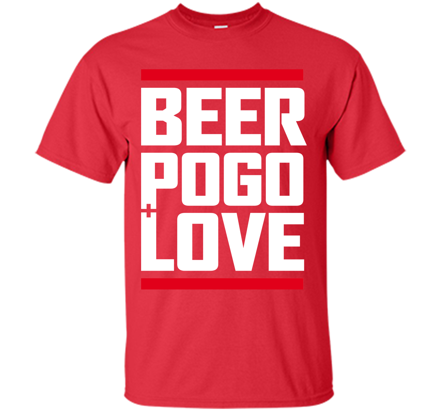 Beer pogo and love black T Shirt