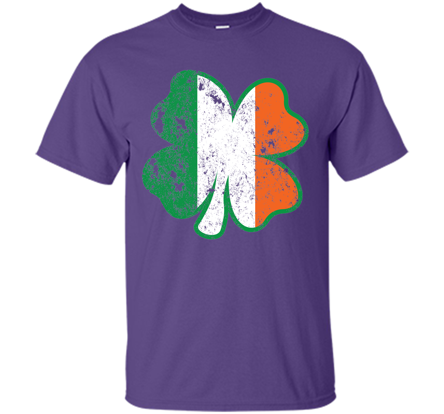 Irish St Patricks Day Clover irish flag distressed T Shirt