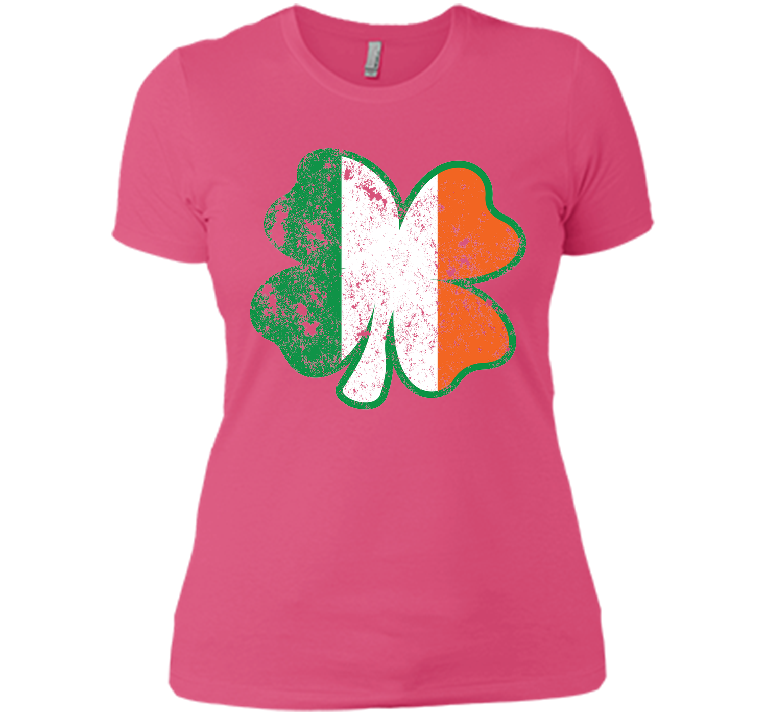 Irish St Patricks Day Clover irish flag distressed T Shirt