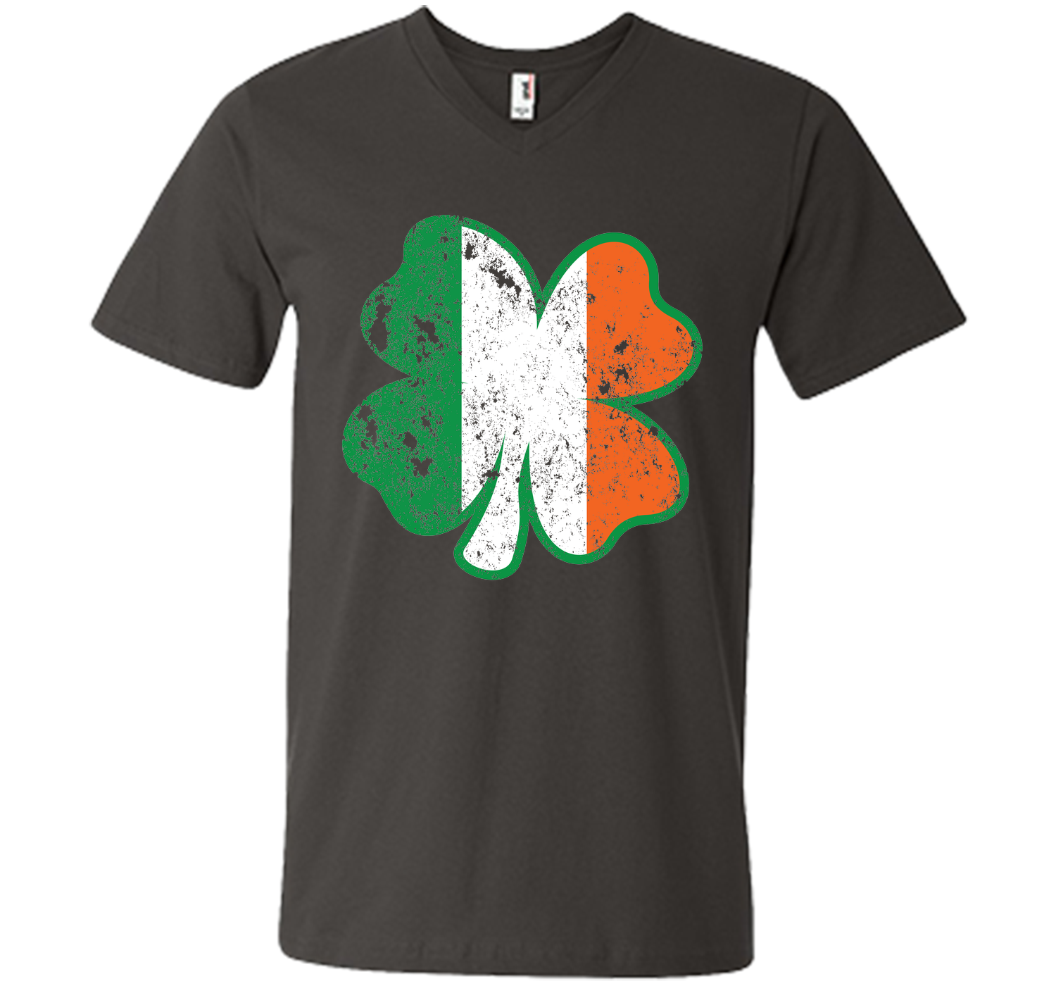 Irish St Patricks Day Clover irish flag distressed T Shirt