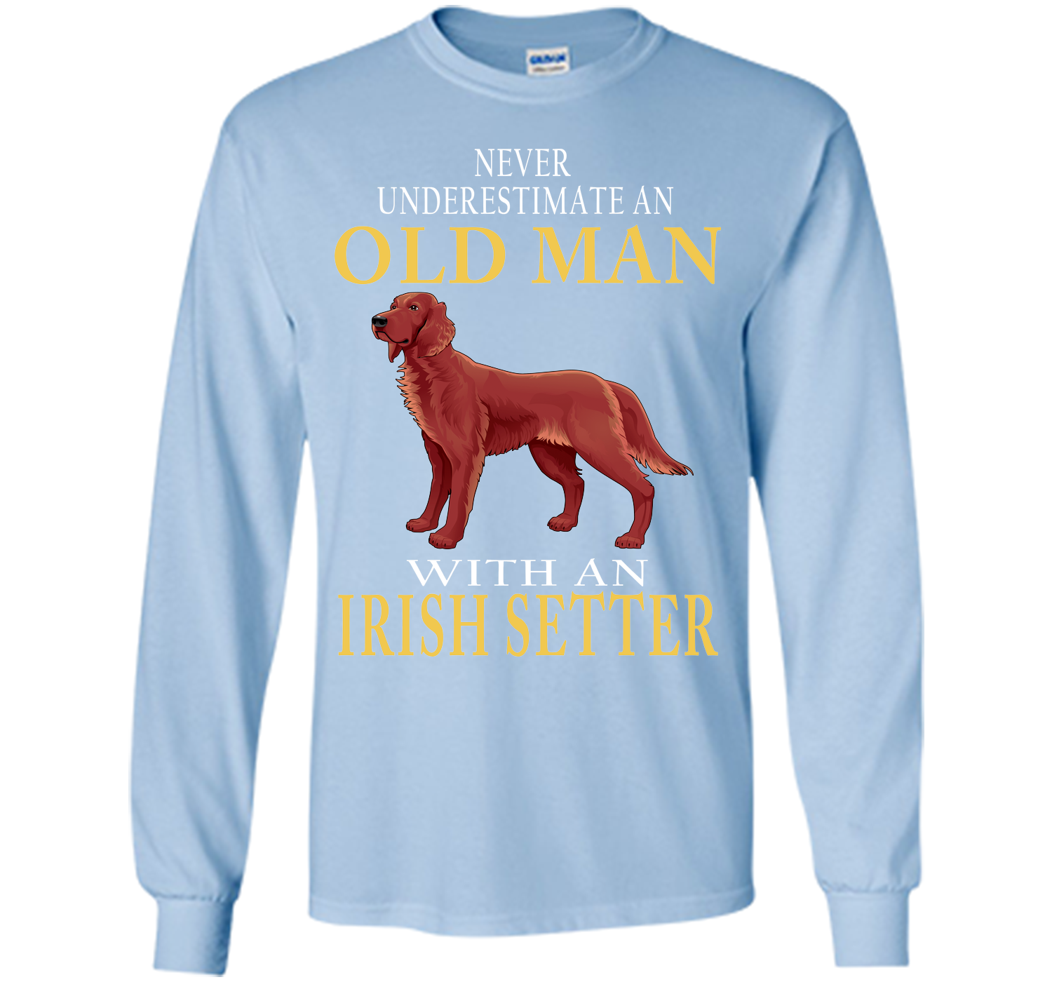 Never underestimate an old man with an irish sette T Shirt