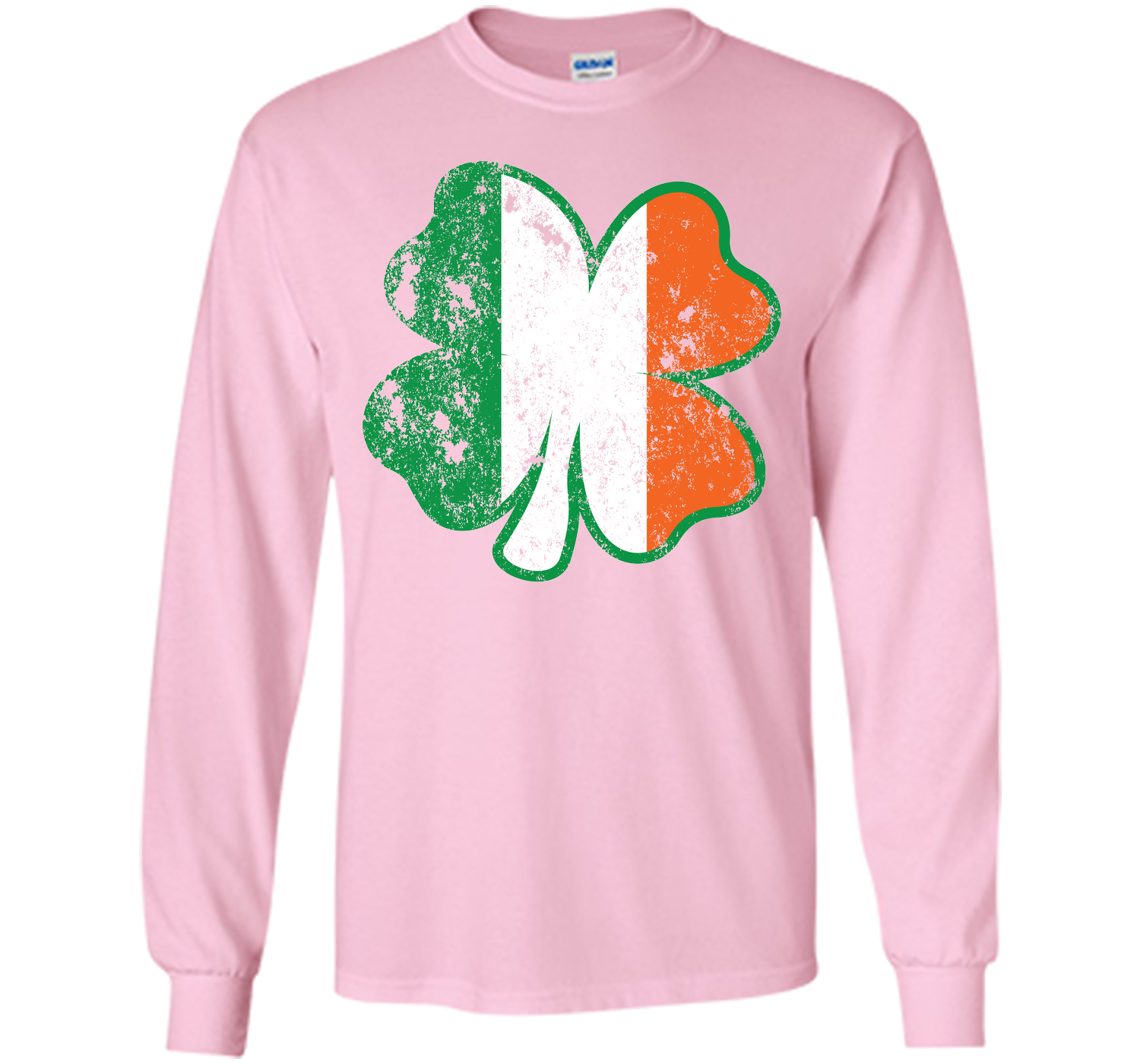 Irish St Patricks Day Clover irish flag distressed T Shirt