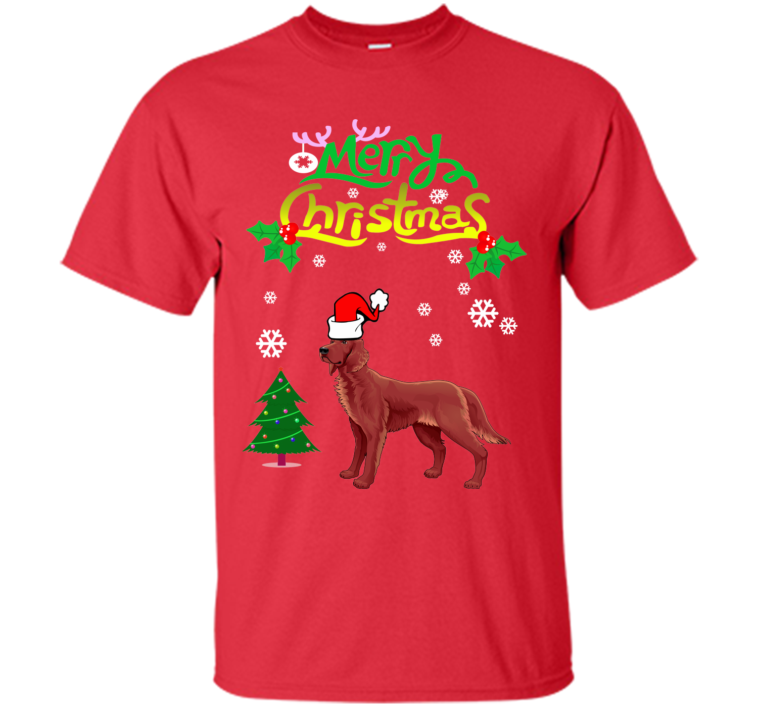 Merry christmas irish setter T Shirt