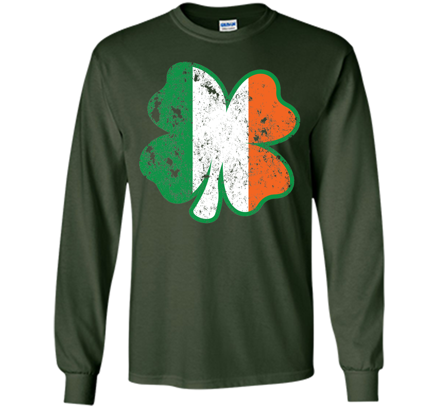 Irish St Patricks Day Clover irish flag distressed T Shirt