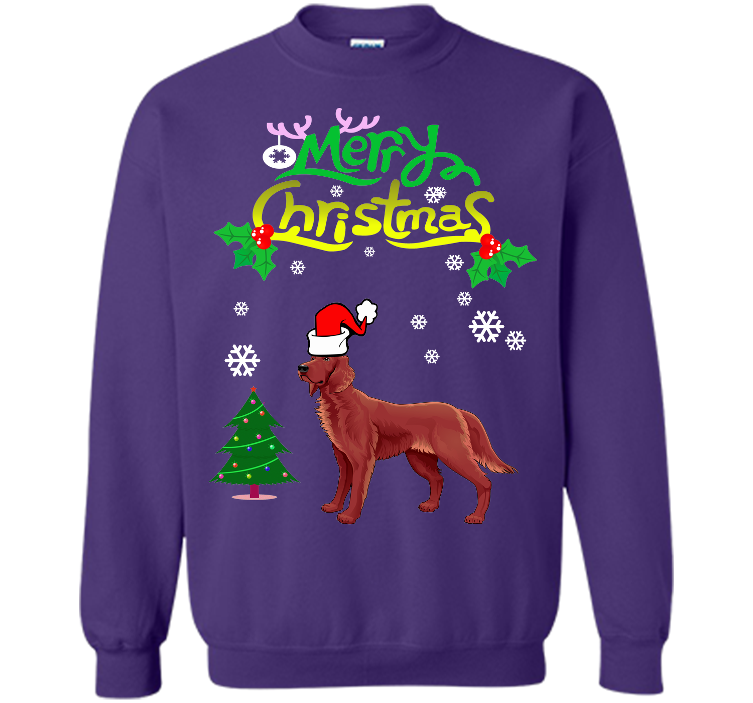 Merry christmas irish setter T Shirt