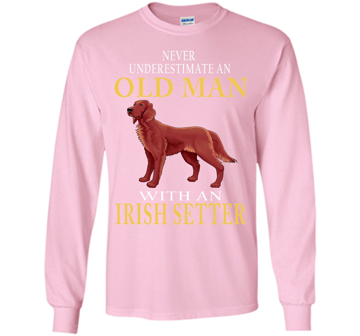 Never underestimate an old man with an irish sette T Shirt