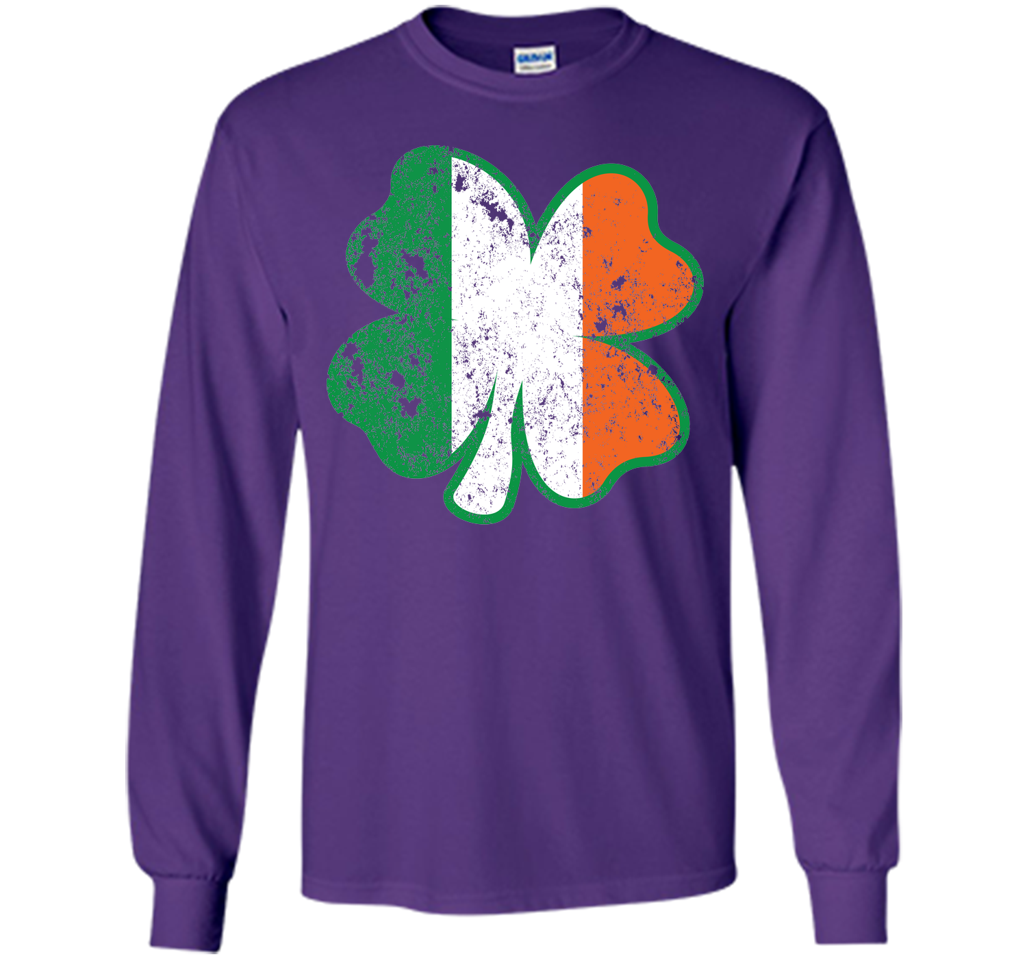 Irish St Patricks Day Clover irish flag distressed T Shirt