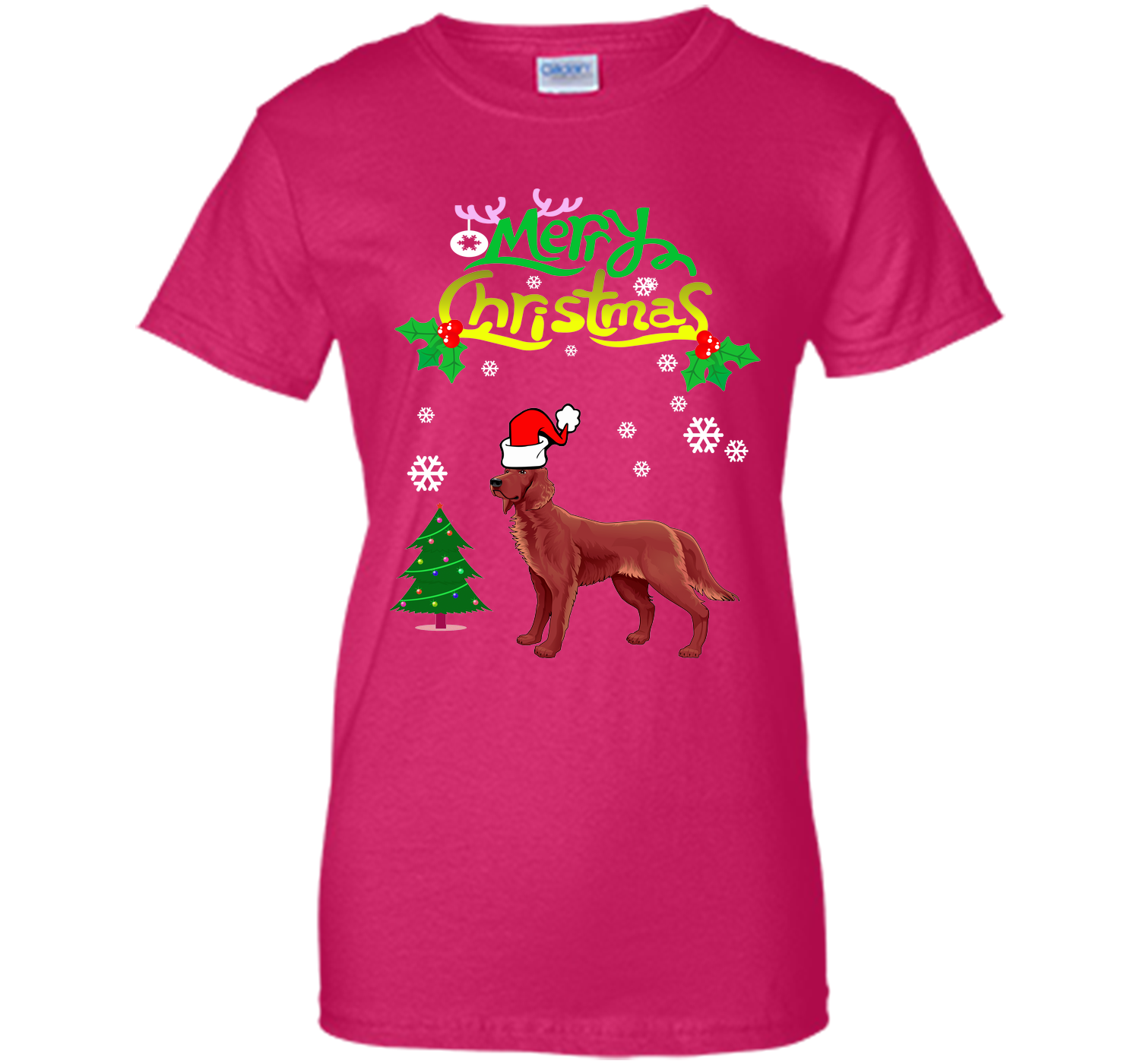 Merry christmas irish setter T Shirt