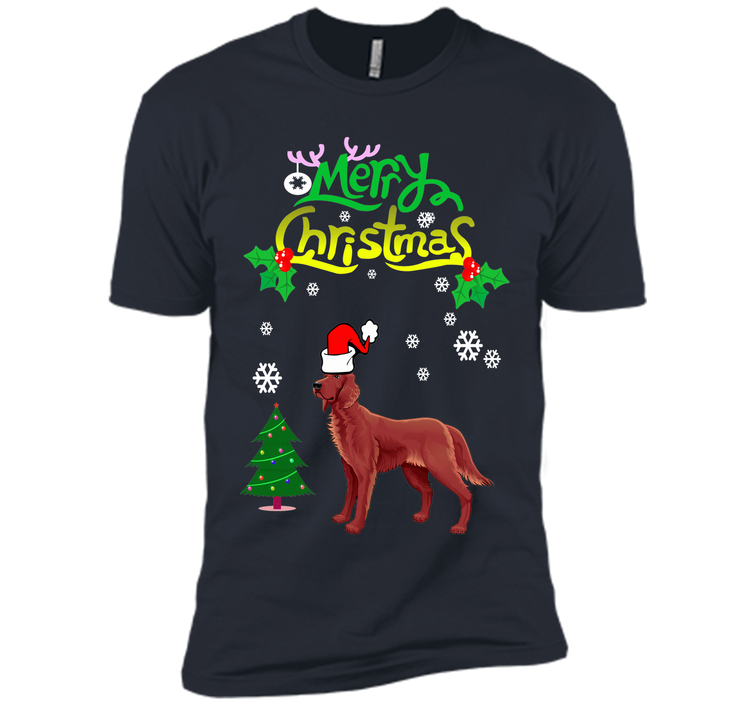 Merry christmas irish setter T Shirt