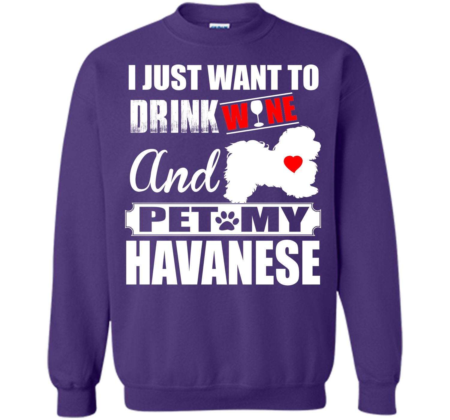 I just want to drink wine and pet my havanese T Shirt