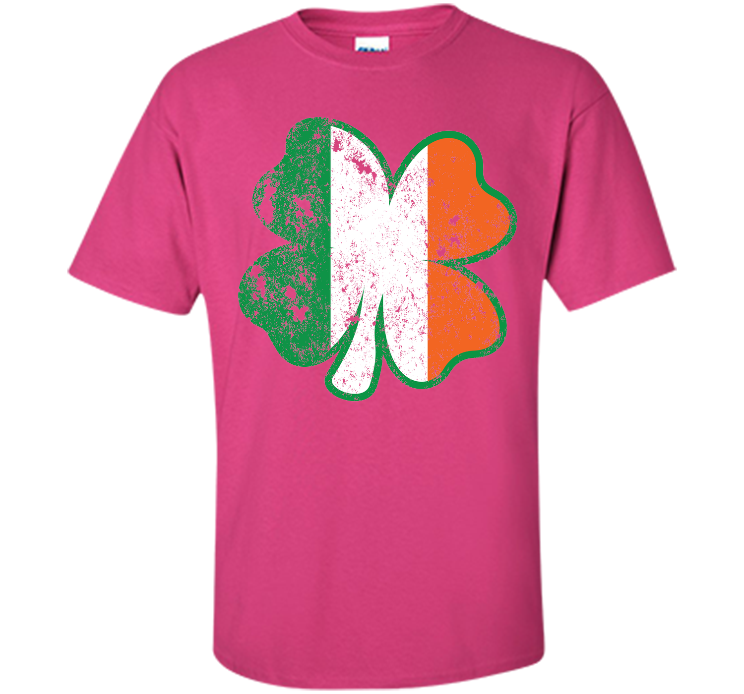 Irish St Patricks Day Clover irish flag distressed T Shirt
