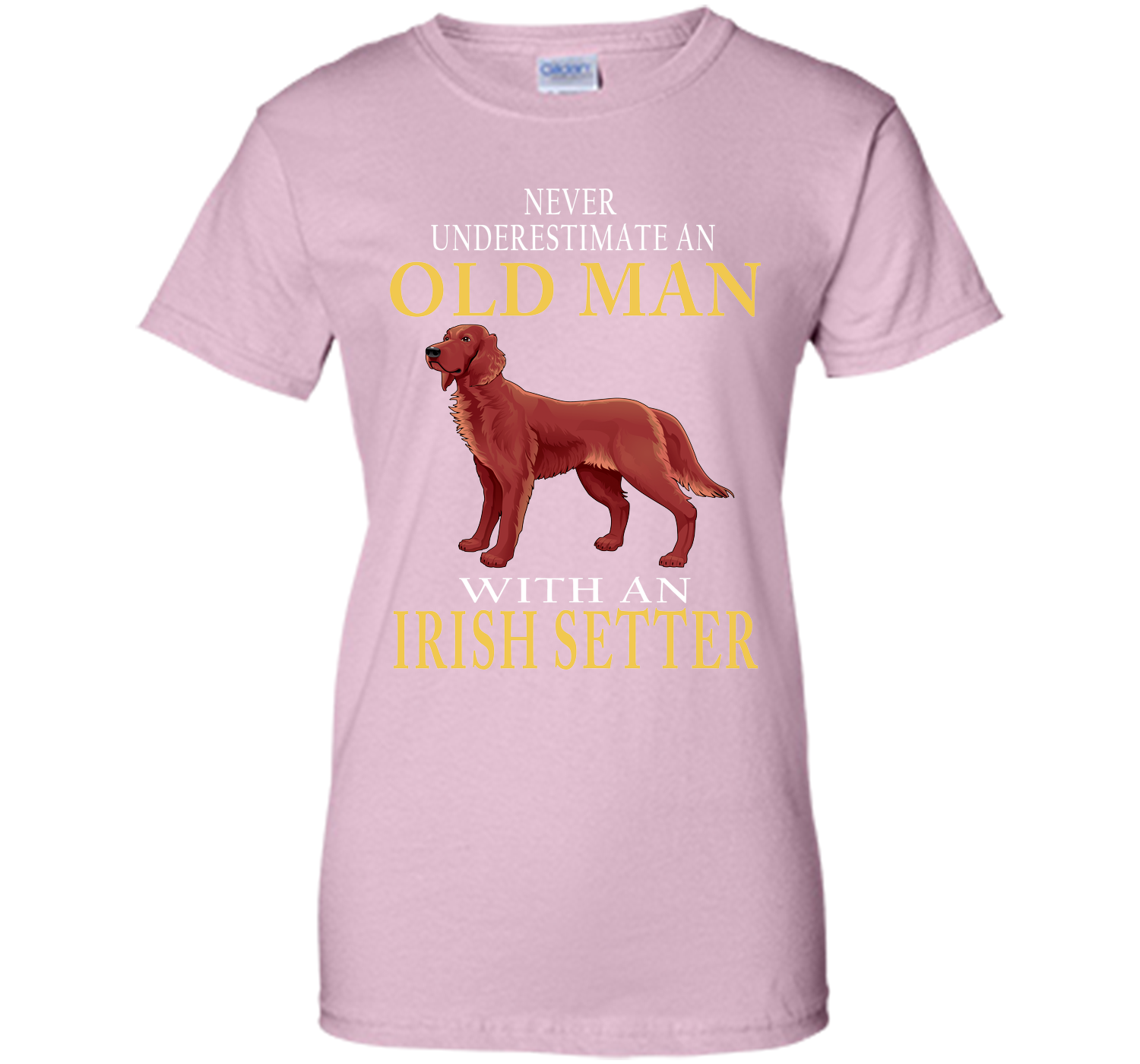 Never underestimate an old man with an irish sette T Shirt