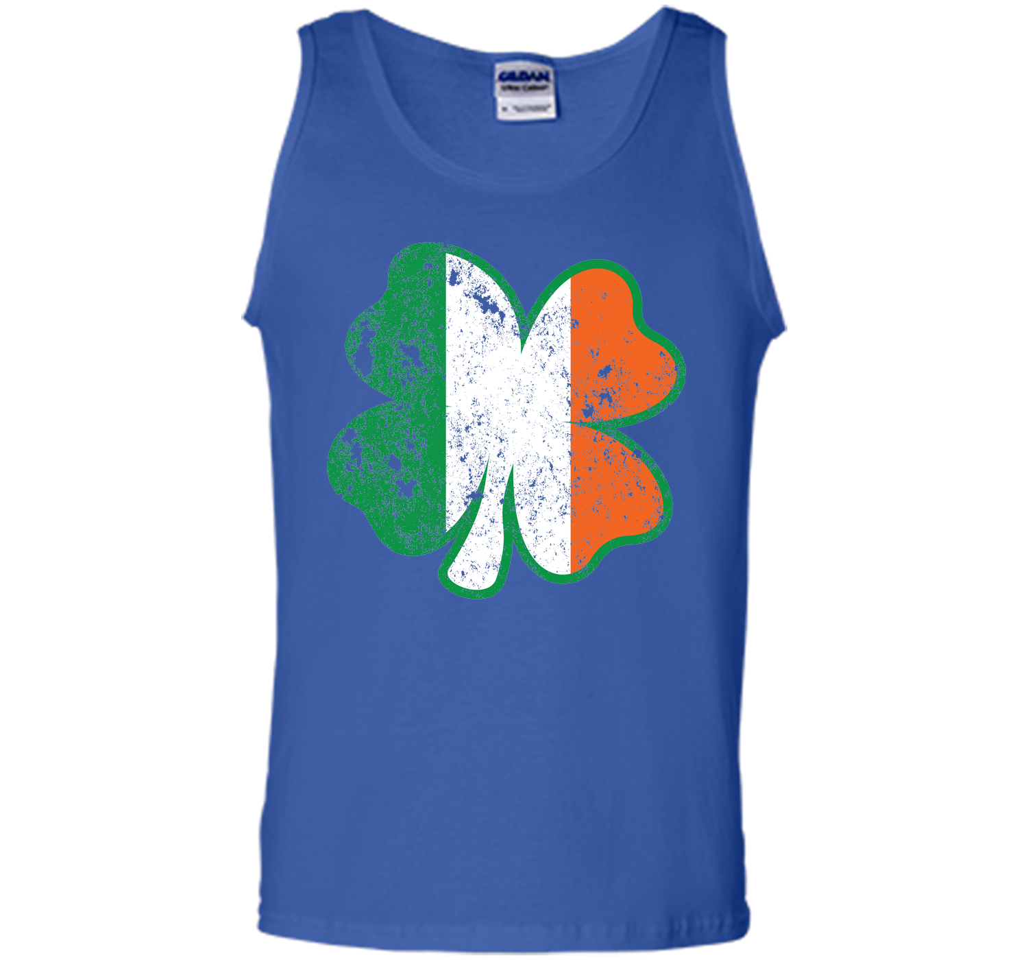 Irish St Patricks Day Clover irish flag distressed T Shirt