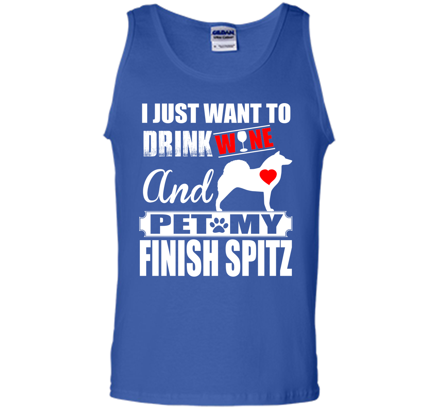 I just want to drink wine and pet my finish spitz T Shirt