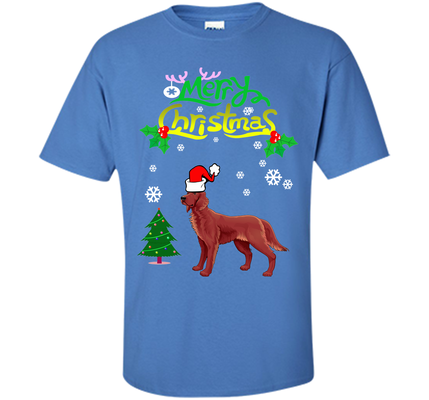 Merry christmas irish setter T Shirt