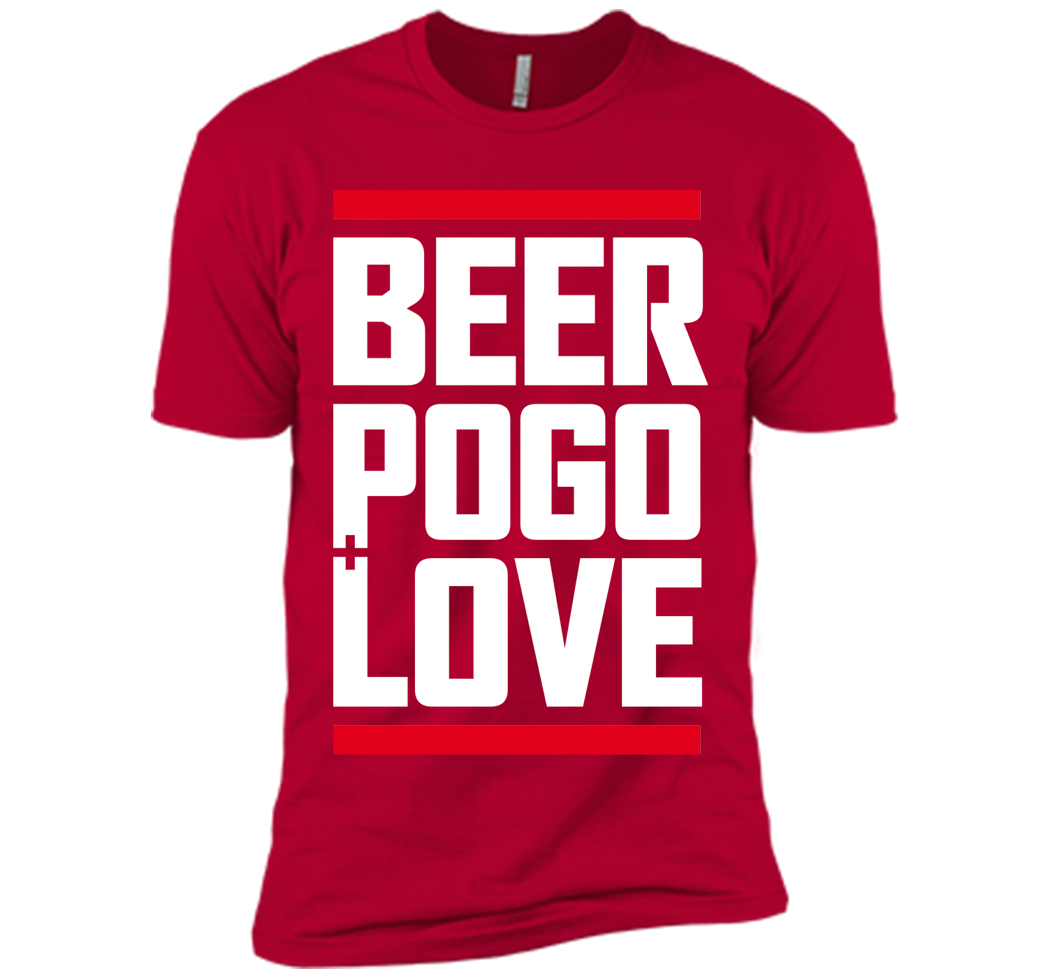 Beer pogo and love black T Shirt