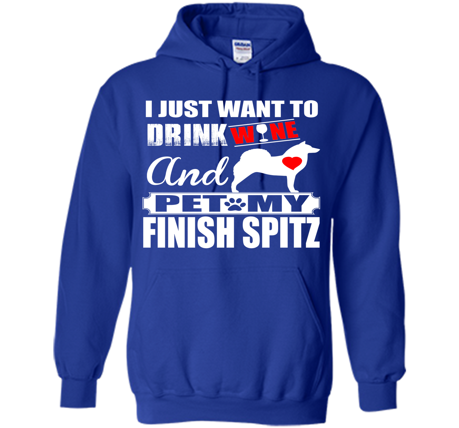 I just want to drink wine and pet my finish spitz T Shirt