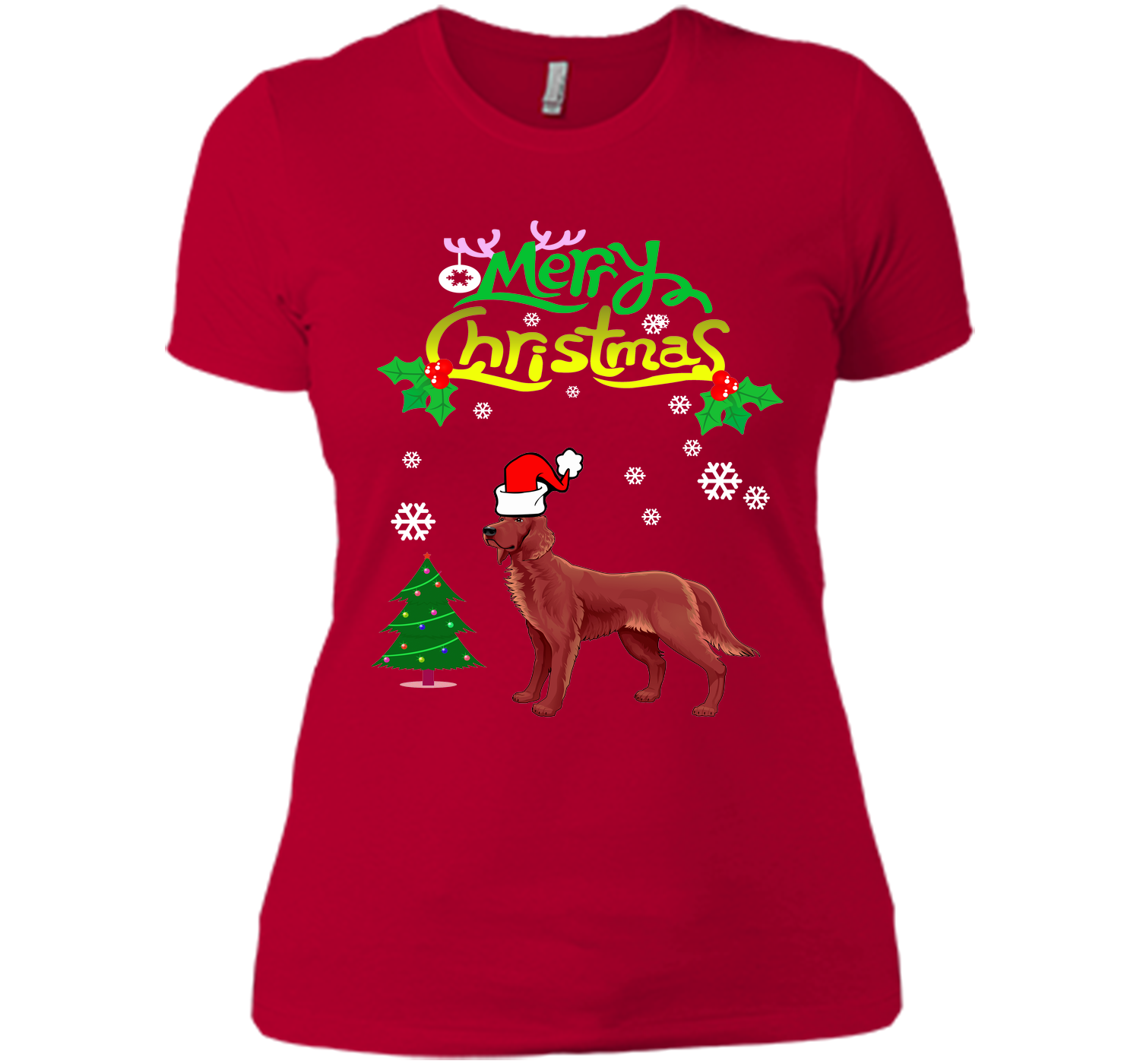 Merry christmas irish setter T Shirt