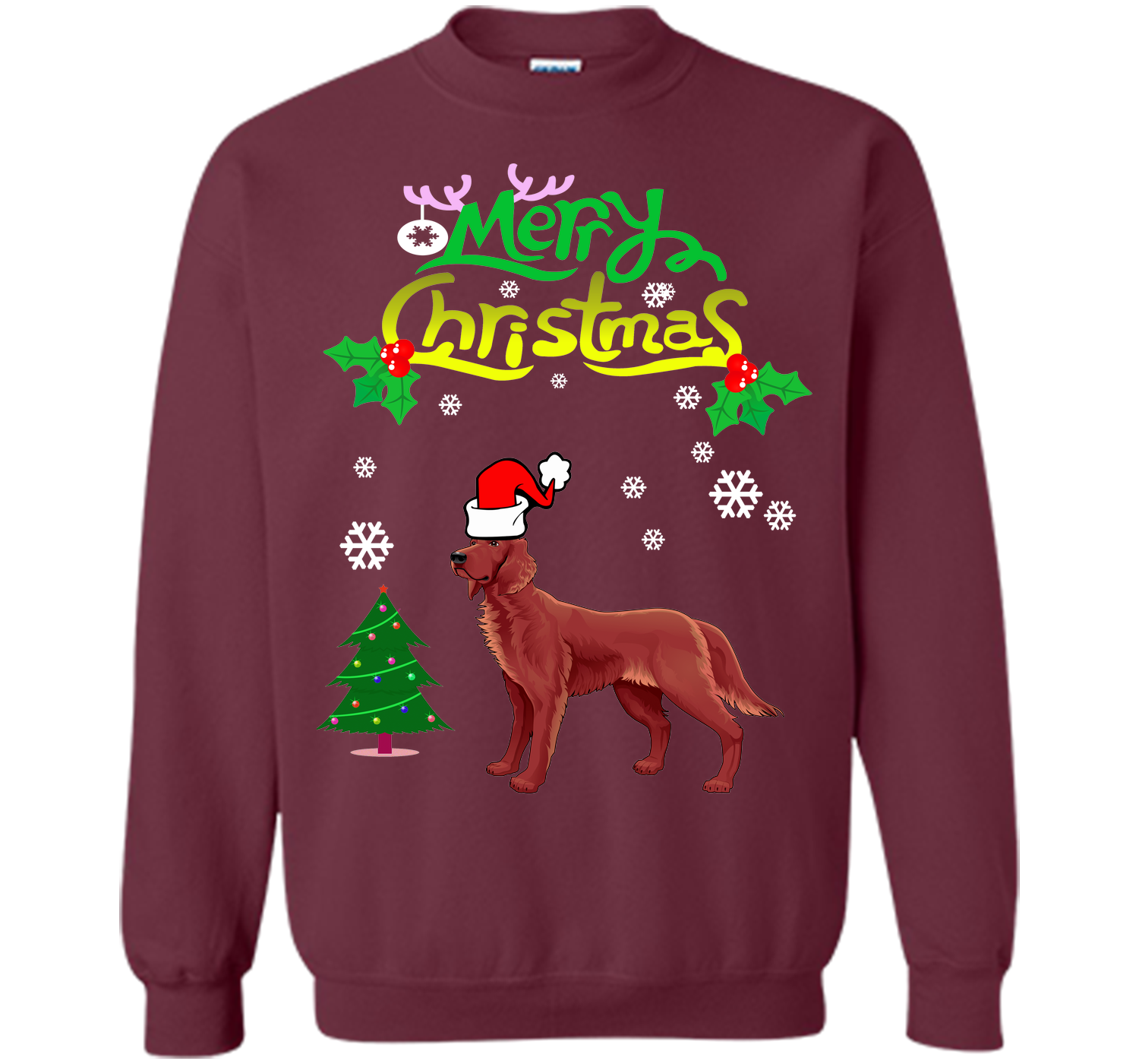 Merry christmas irish setter T Shirt
