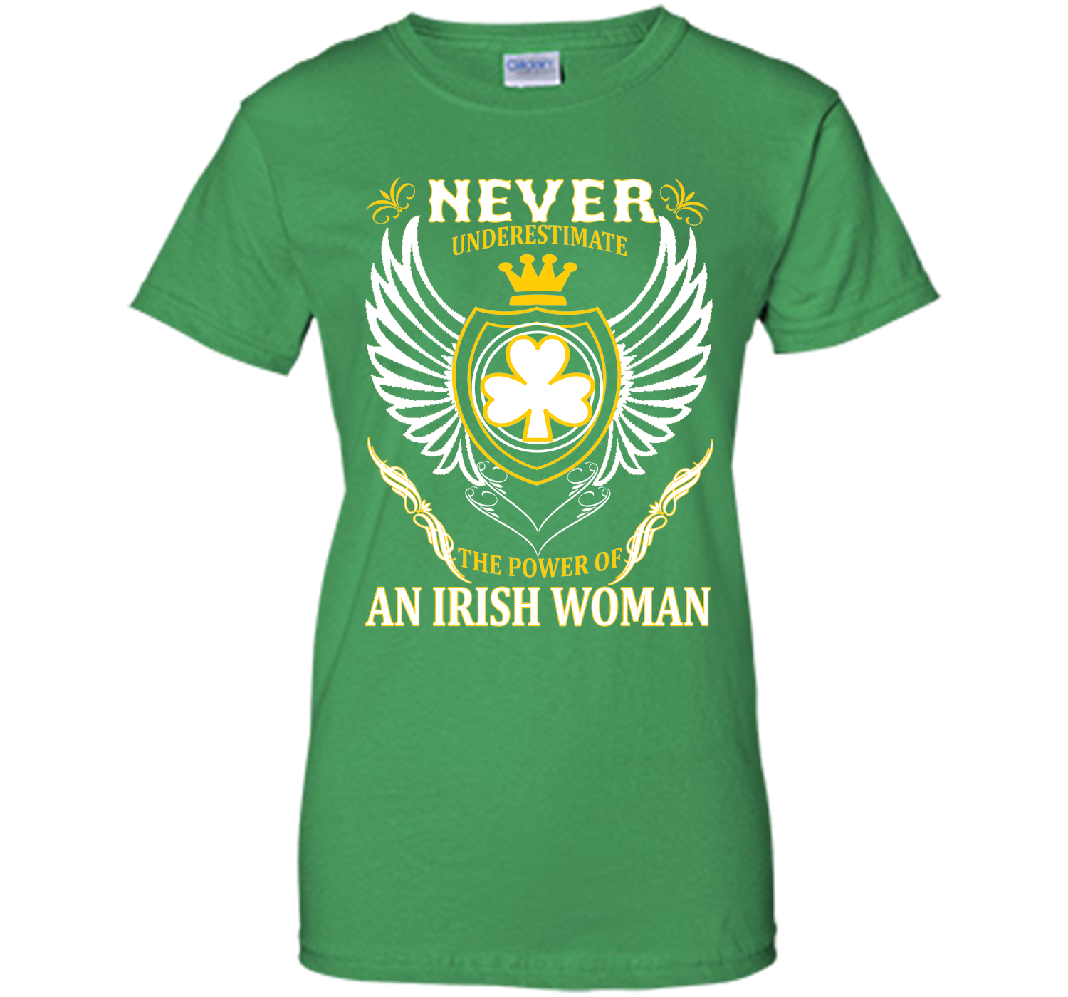 Never underestimate the power of an irish woman st T Shirt