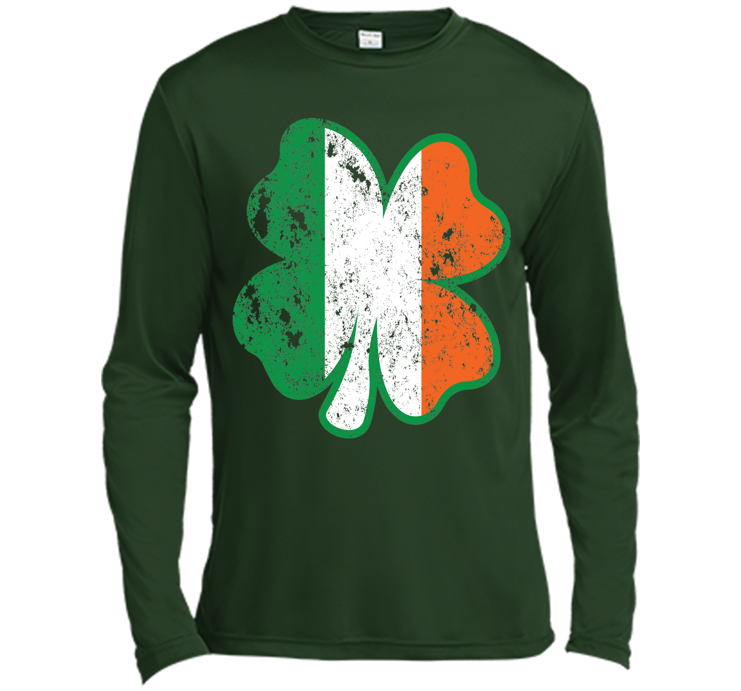 Irish St Patricks Day Clover irish flag distressed T Shirt