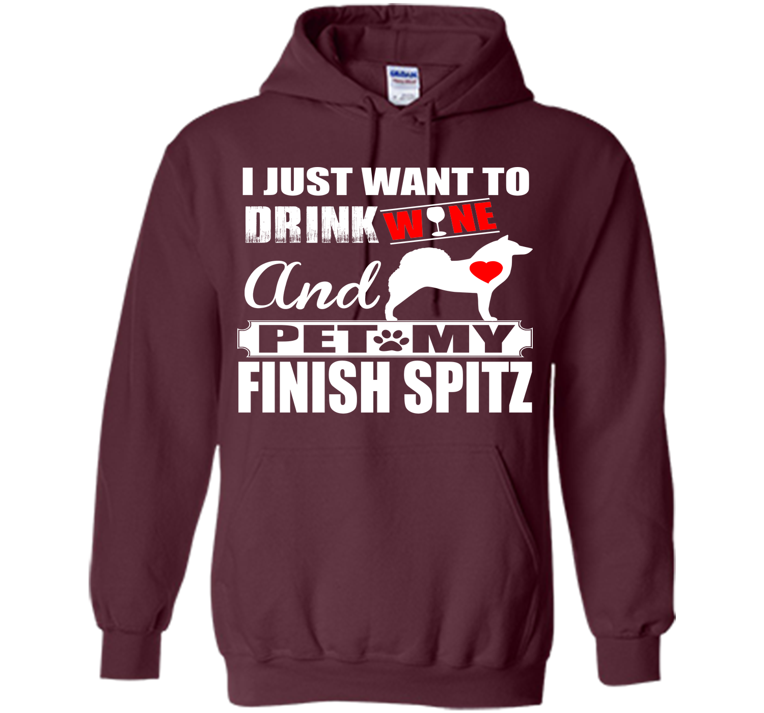 I just want to drink wine and pet my finish spitz T Shirt