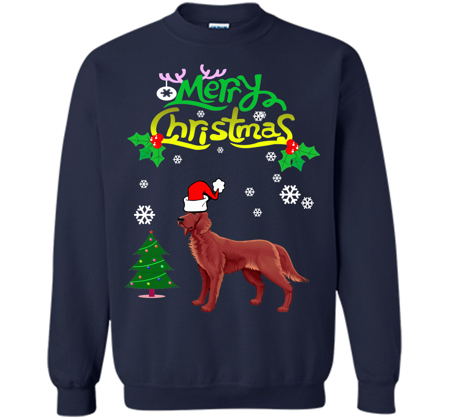 Merry christmas irish setter T Shirt