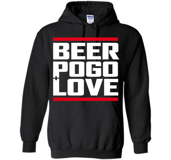 Beer pogo and love black T Shirt