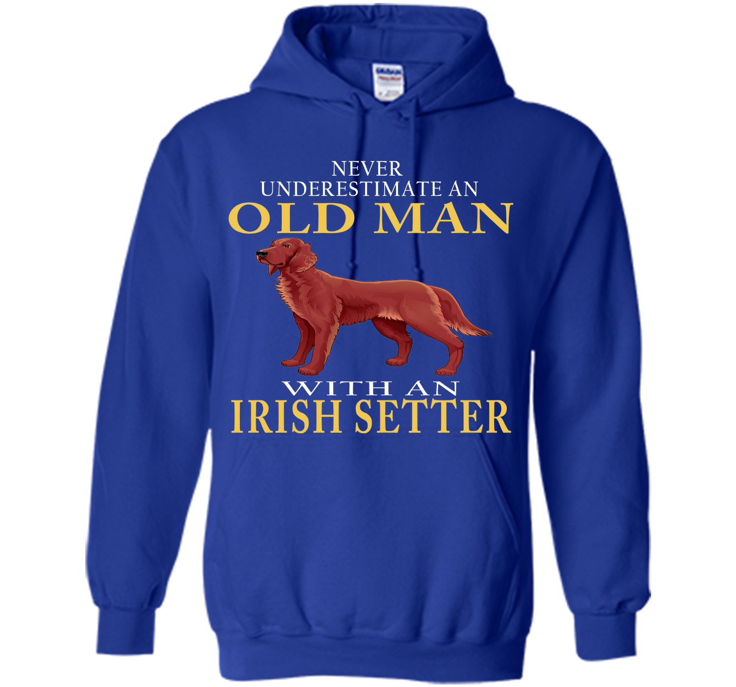 Never underestimate an old man with an irish sette T Shirt