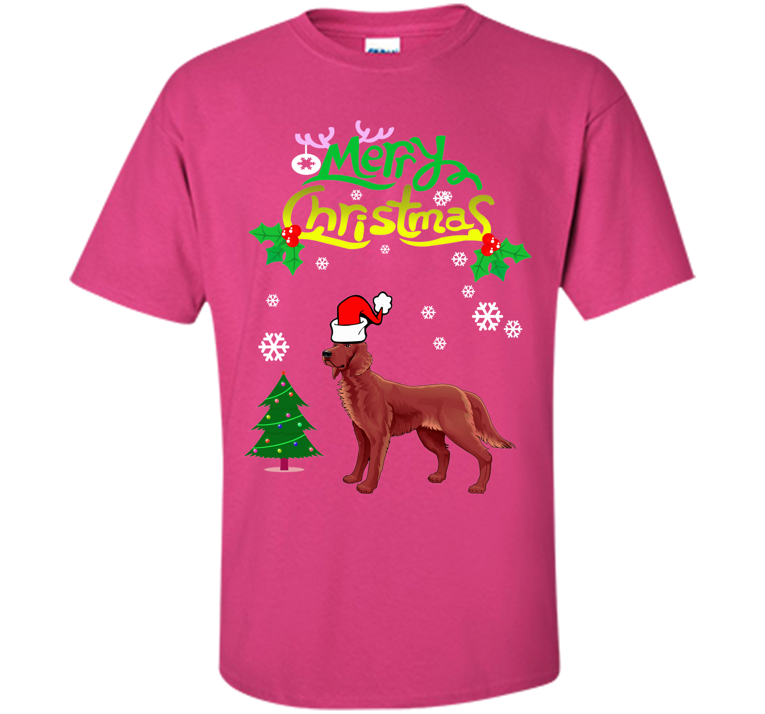 Merry christmas irish setter T Shirt