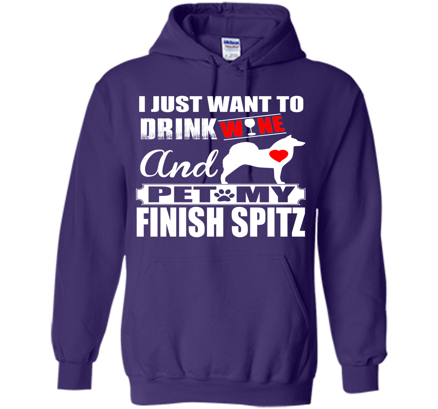 I just want to drink wine and pet my finish spitz T Shirt