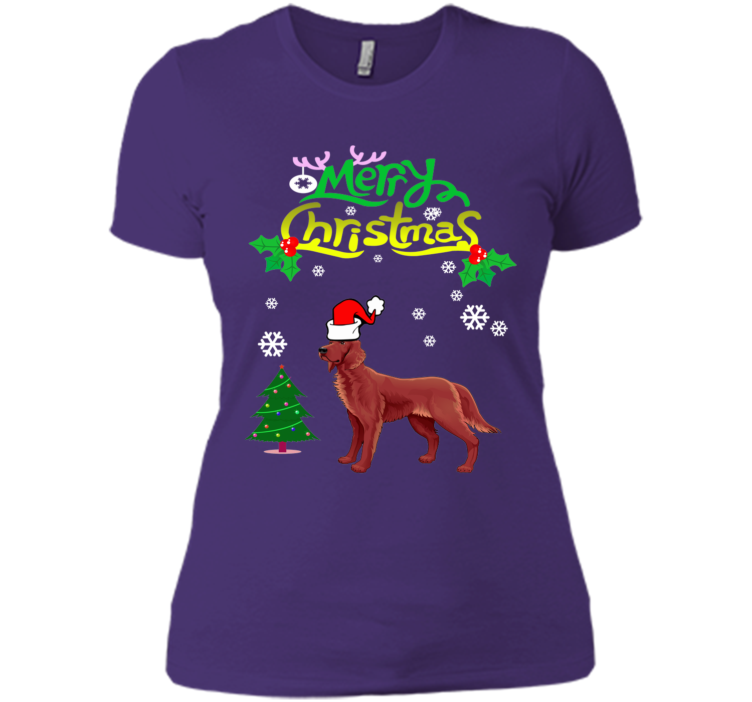 Merry christmas irish setter T Shirt