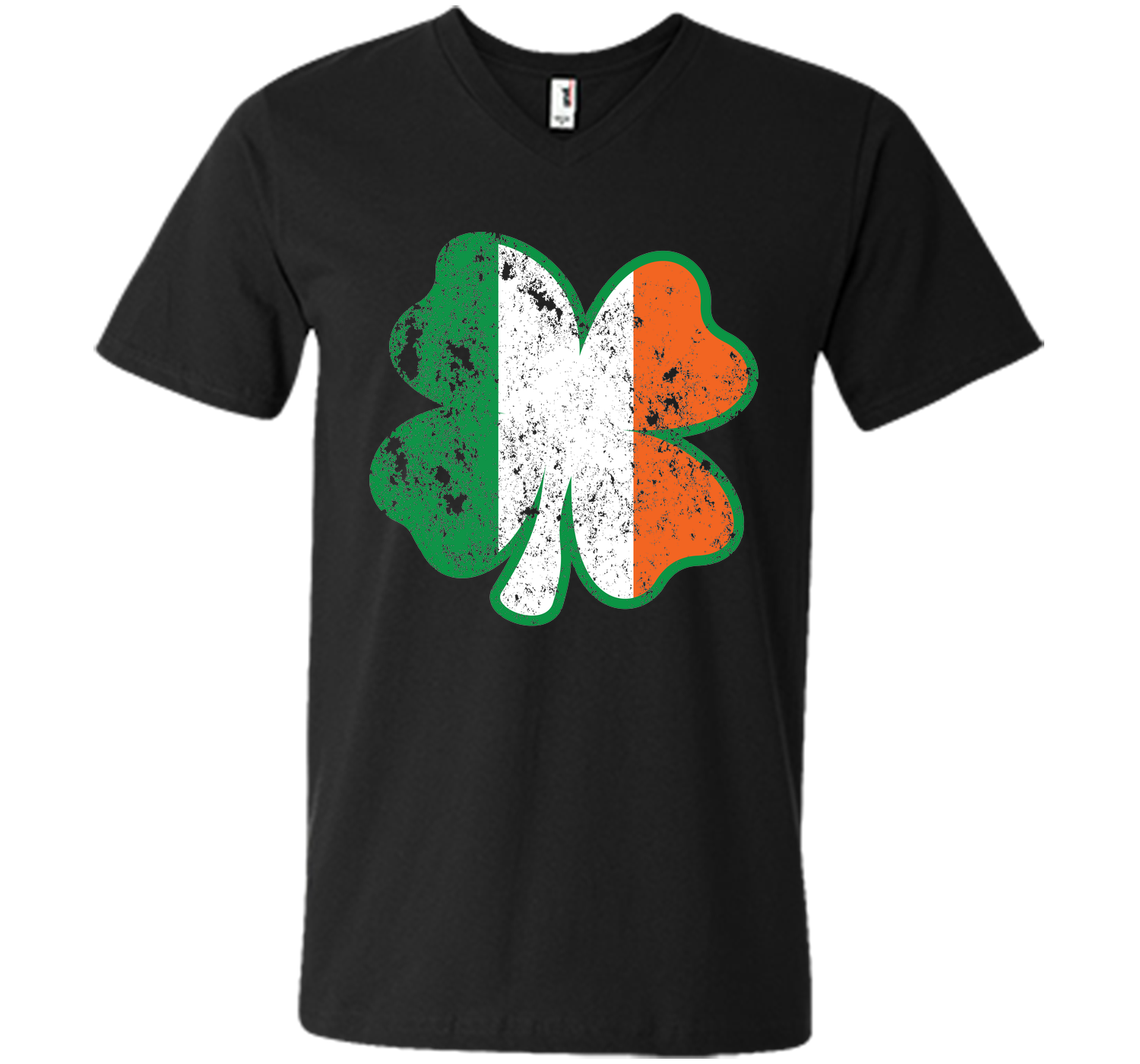 Irish St Patricks Day Clover irish flag distressed T Shirt