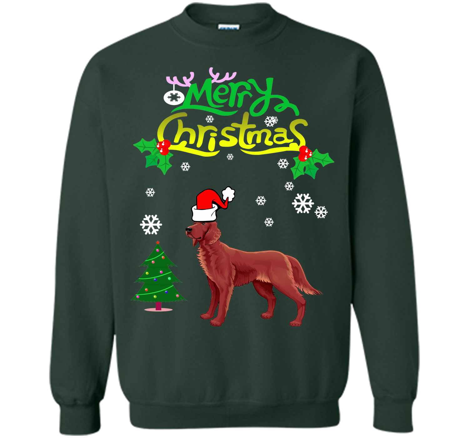 Merry christmas irish setter T Shirt