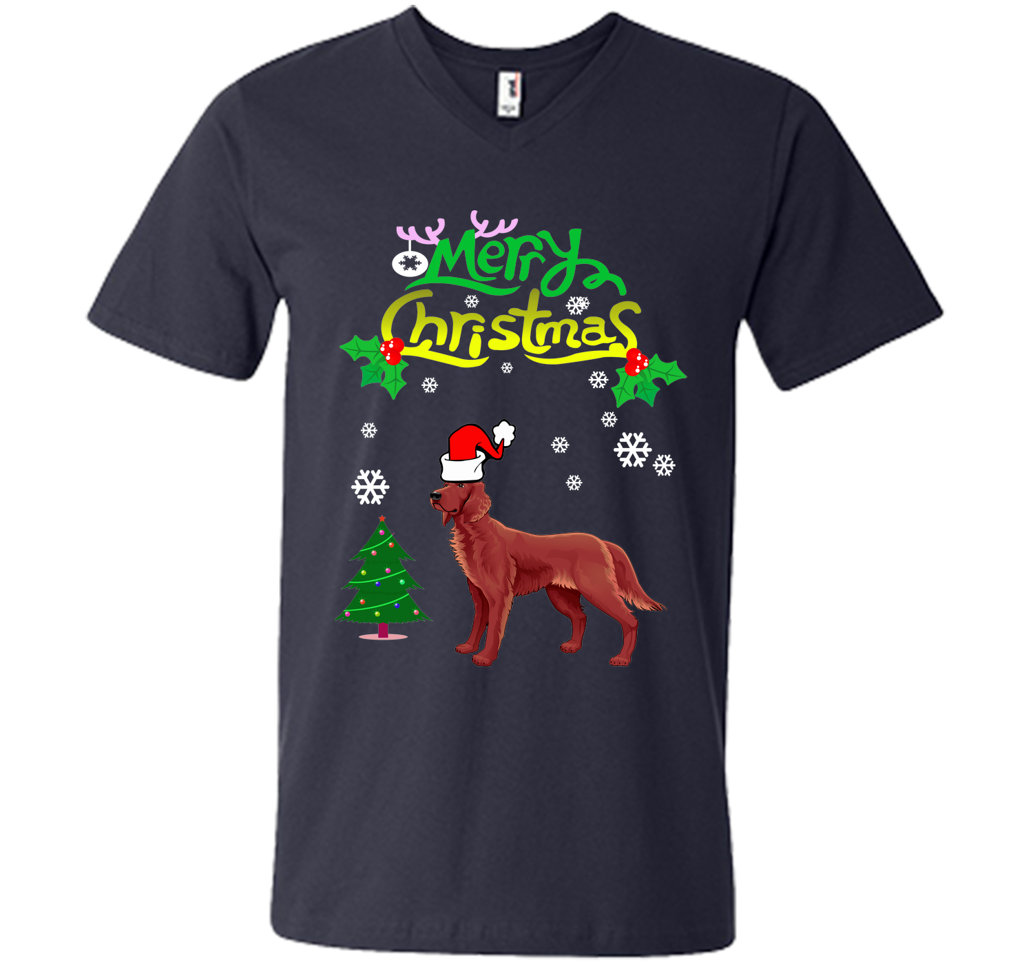 Merry christmas irish setter T Shirt
