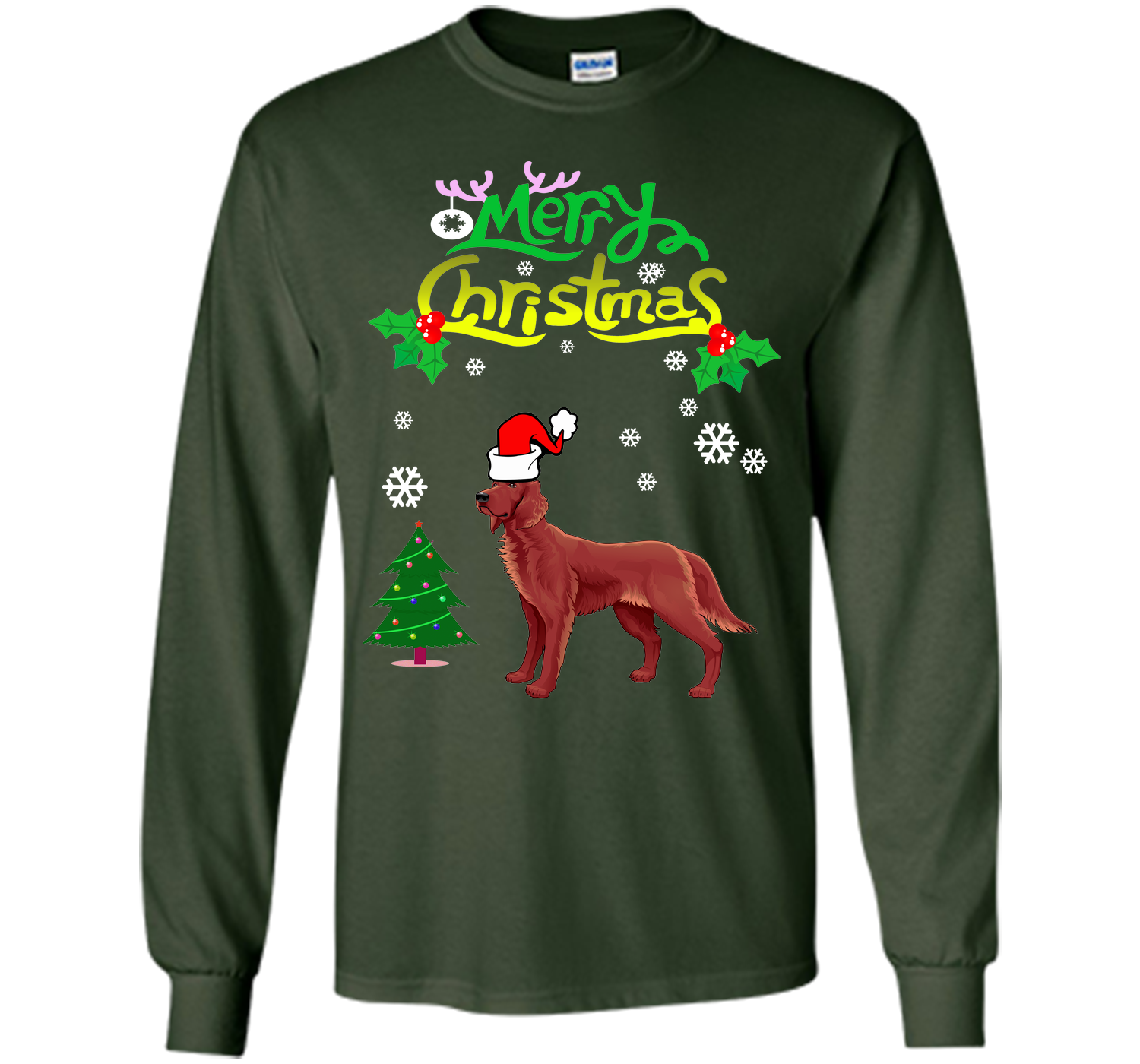 Merry christmas irish setter T Shirt