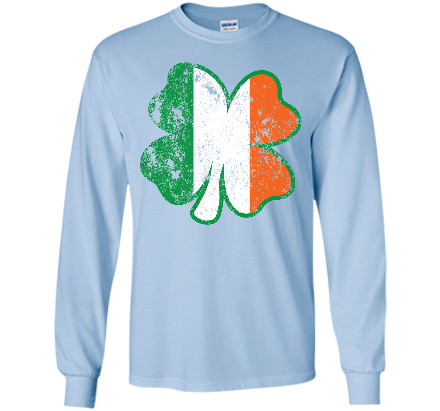 Irish St Patricks Day Clover irish flag distressed T Shirt