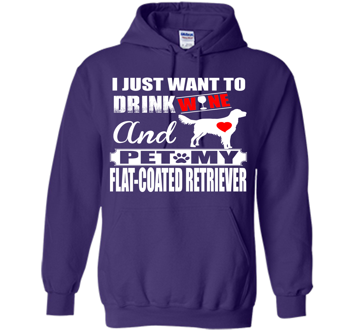 I just want to drink wine and pet my flat coated r T Shirt