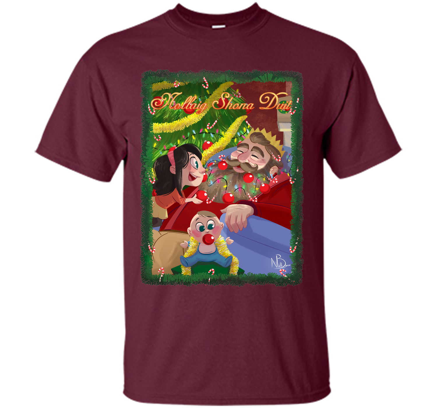 Nollaig beard T Shirt