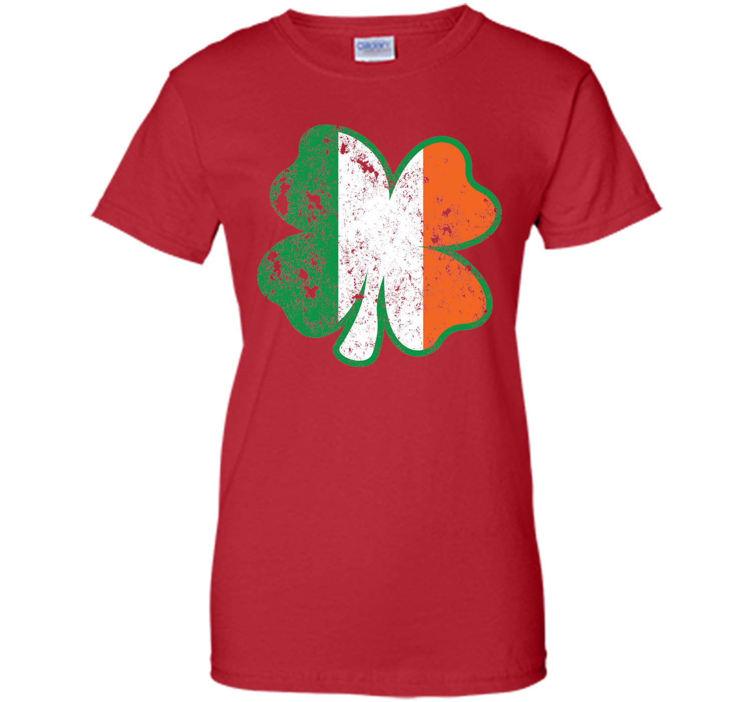 Irish St Patricks Day Clover irish flag distressed T Shirt