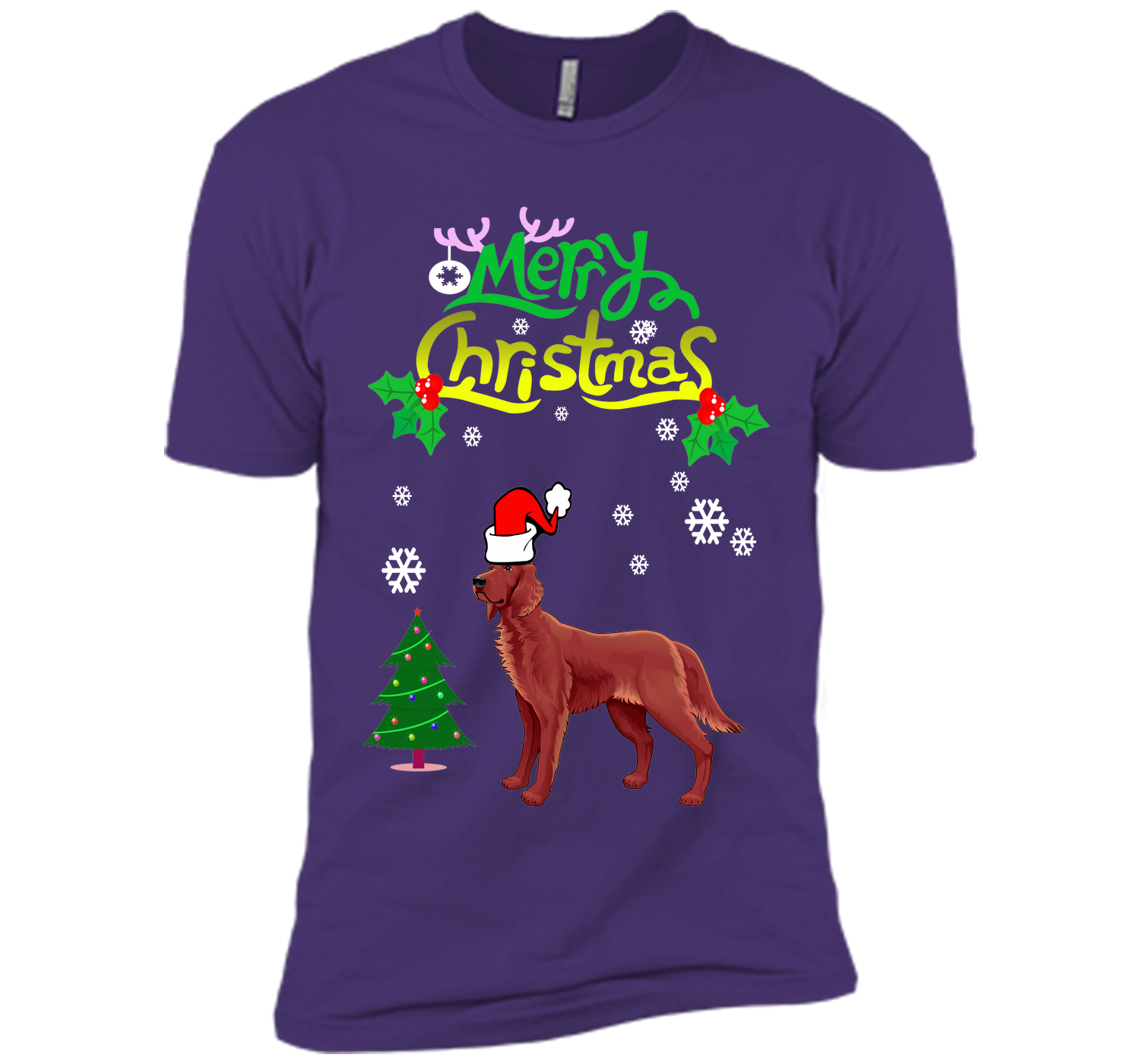 Merry christmas irish setter T Shirt