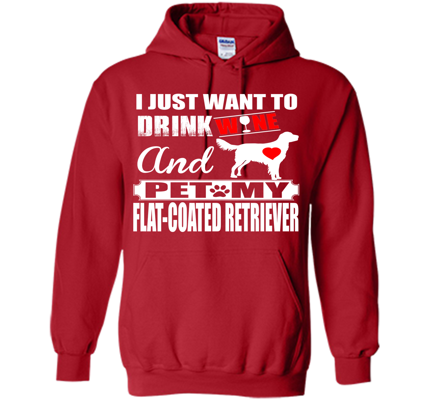 I just want to drink wine and pet my flat coated r T Shirt