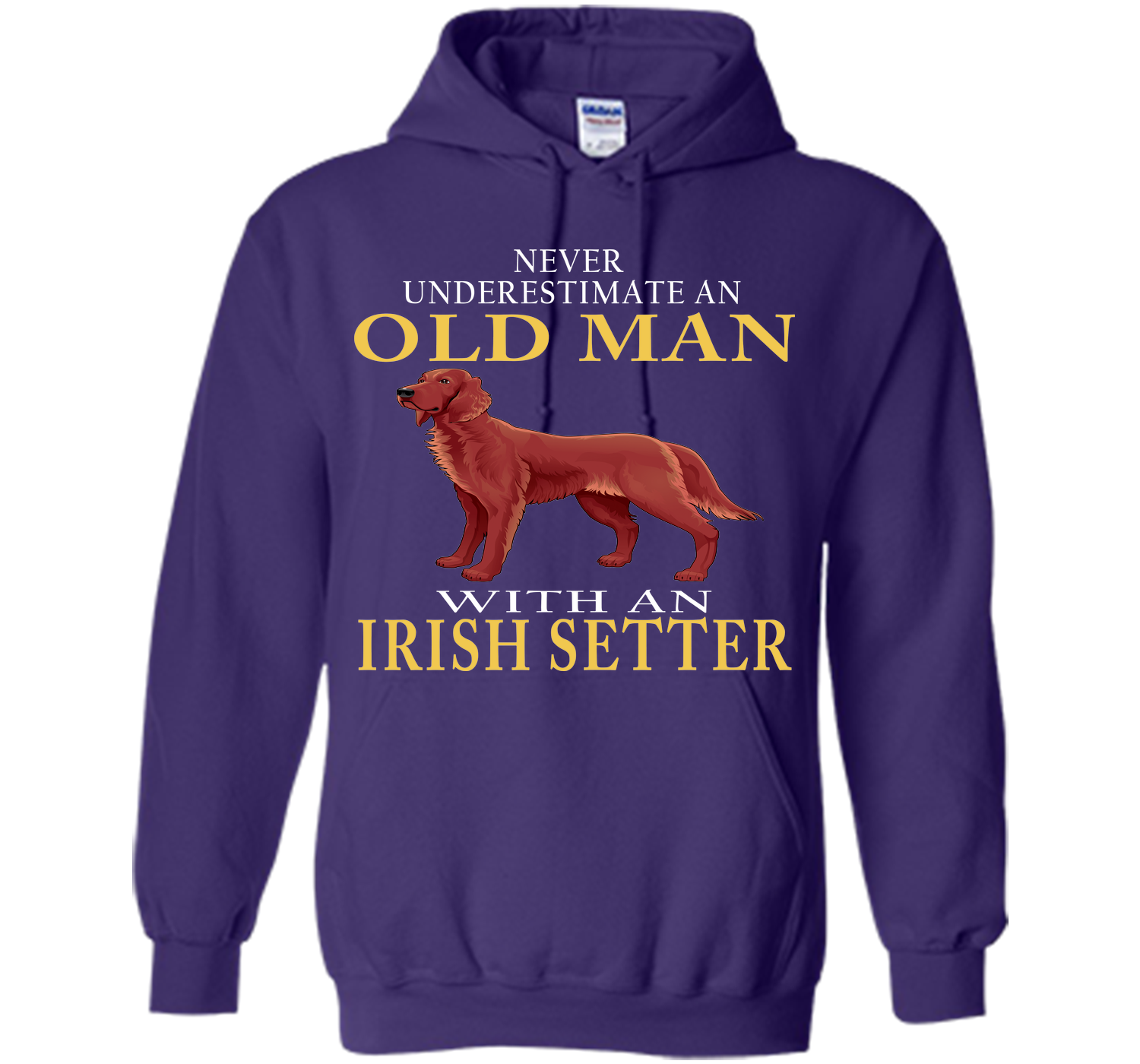 Never underestimate an old man with an irish sette T Shirt