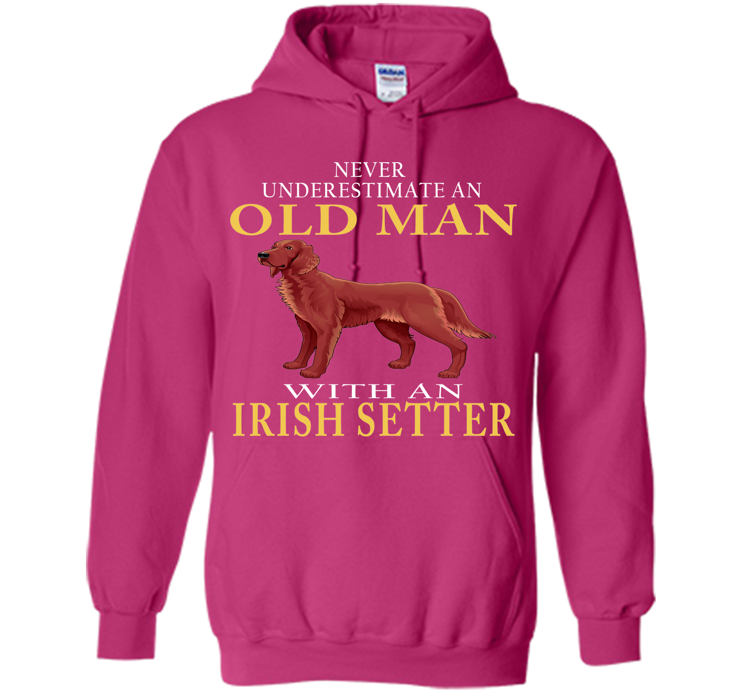 Never underestimate an old man with an irish sette T Shirt