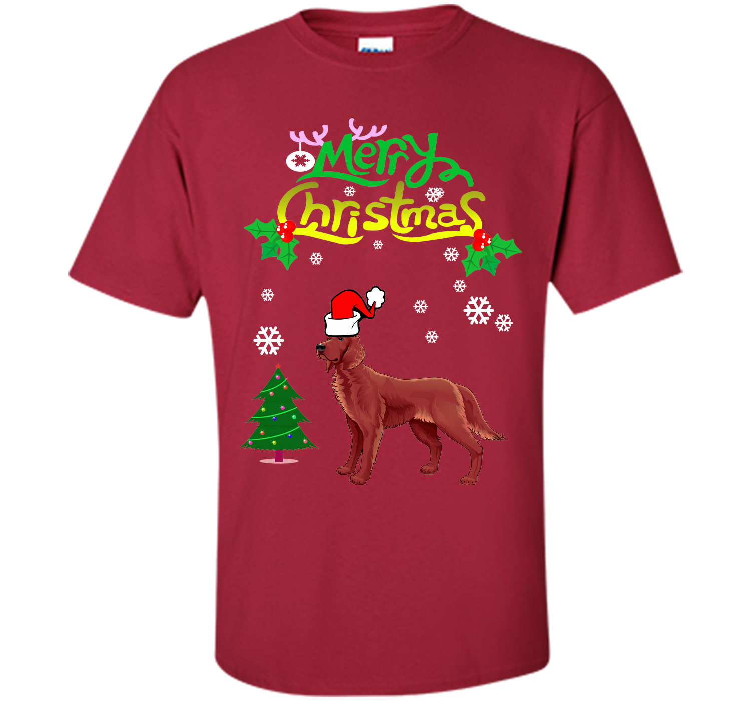Merry christmas irish setter T Shirt